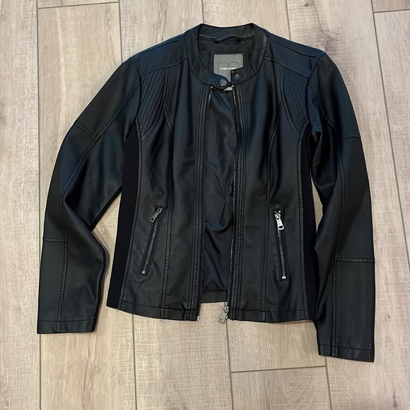 Black Faux Leather Jacket - Picture 3 of 4